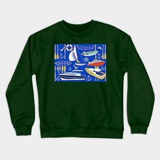 AHOY Nautical Living! Crewneck Sweatshirt